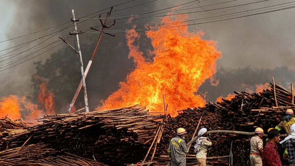 महाकुंभ:-टेंट-सिटी-बसाने-वाले-लल्लूजी-के-गोदाम-में-लगी-भीषण-आग,-करोड़ों-का-सामान-जलकर-खाक
