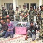 किशनगंज-में-bsf-की-बड़ी-कार्रवाई,-4-बांग्लादेशी-गिरफ्तार,-एक-भारतीय-तस्कर-भी-पकड़ाया